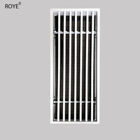 Grille de ventilation rectangulaire moderne en alliage d'aluminium pour climatisation, avec installation facile pour grille de retour d'air