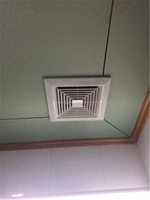 Diffuseur d'air de plafond moderne carré à double volet, réglable, en ABS et acier, pour extérieur, atelier, entrepôt, salon, système CVC