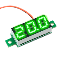 0.28 Inci 3 Digit 2 Kawat DC4.5-30V Layar LED Meter Digital Voltmeter Indikator Tes Monitor Detektor Mobil Motor 12V 24V