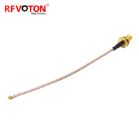 Rf Coaxial 10cm RG178 Pigtail Jumper Câble avec Ufl à Sma Femelle Bulkhead Connecteur Étanche