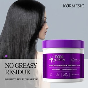 KORMESIC 500g Mascarilla Capilar Orgánica al por Mayor, Mascarilla Hidratante Anti-frizz, Reparación con Keratina, Crema Nutritiva para el Cabello - Product Image 4
