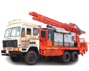 Foreuse montée sur camion SUROCK DTHR 400 pour puits en eau profonde et composants de base d'agro utilités pour usage public - Product Image 3