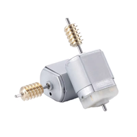 Moteur CC 12V 24V FC-280 avec engrenage à vis sans fin, double arbre, à balais, pour actionneur de serrure de porte de voiture, verrouillage centralisé, couple élevé