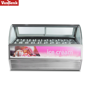 Hot Bán Làm Mát Không Khí Năng Lượng Hiệu Quả Cứng <span class=keywords><strong>Ice</strong></span> <span class=keywords><strong>Cream</strong></span> Gelato Bánh Hiển Thị Tủ Đông Showcase Tủ Lạnh Với Thông Minh Nhiệt - Product Image 1