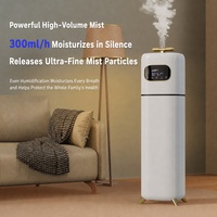 Humidificateur ultrasonique sur pied de grande capacité 9L, buse rotative à 360 degrés, humidification constante intelligente, humidificateur domestique