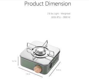 البيوتان مع حقيبة محمولة للطبخ في الأماكن المغلقة في الهواء الطلق لحالات الطوارئ في المخيم أساسيات الاستخدام لكل علبة غاز غير مشمول - Product Image 2