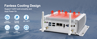 Mini PC industrial sin ventilador Intel Core i7-4578U DDR3L 8GB RAM máxima 2xRJ45 LAN 6xRS232/485 COM HD VGA Compatible con Win7/10 Linux