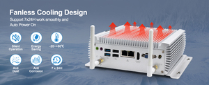 Mini PC industriel sans ventilateur Intel Core i7-4578U DDR3L 8 Go de RAM maximale 2xRJ45 LAN 6xRS232/485 <span class=keywords><strong>COM</strong></span> HDMI VGA compatible Win7/10 Linux - Product Image 4