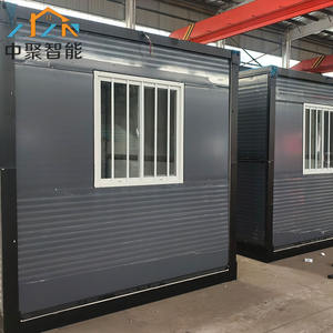 Petites villas pliantes de 20 pieds maison préfabriquée portable salle d'exposition maison remorque conteneur maisons mobiles avec toilettes portables - Product Image 3