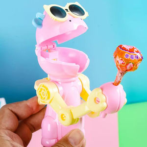 Sucettes Bonbons Durs Aromatisés aux Fruits en Forme de Dinosaures Robots Créatifs en Plastique pour Enfants, Sac Multicolore, Vente en Gros - Product Image 1