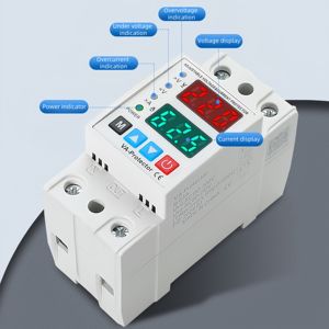 جهاز حماية صناعي 2P 40A 63A 220V 230V مع شاشة رقمية للحماية من الجهد الزائد والمنخفض والتيار الزائد والدائرة القصيرة - Product Image 4