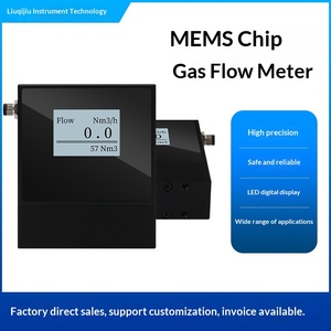 熱式ガス質量流量計 DN10 窒素酸素空気天然ガス MEMS 計測器 アルミニウム合金 カスタマイズ可能 +/-1.5% 精度 - Product Image 5