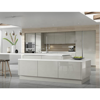 Armoire de cuisine en bois modulaire, autoportante métallique, design moderne, bon marché, meilleure vente