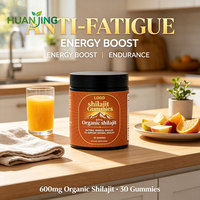Gummies de Shilajit, Chaga et Ashwagandha – 60 unités végétaliennes – Anti-âge, anti-fatigue, stimulant pour hommes, renforce l'immunité, riche en protéines – Vente en gros personnalisée OEM