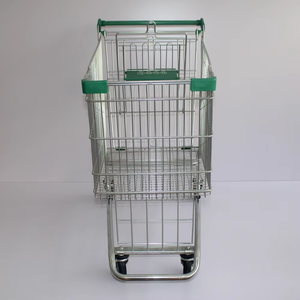 Keranjang belanja gaya Amerika 180L logam toko ritel keranjang belanja besar troli belanja Supermarket - Product Image 2