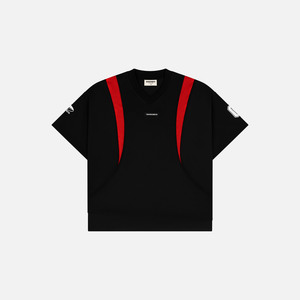 RED LINE JERSEY T-shirt épais en tissu double face de qualité supérieure, coupe ample, séchage rapide, respirant - Product Image 1