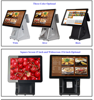Sistema POS RUINAI RN-F18 con Windows 10, Pantalla Táctil Capacitiva de 15.6 Pulgadas, CPU Intel I3/I5, Impresora Integrada, Wi-Fi 6, LED de 8 Dígitos