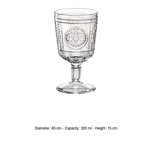 แก้วโรแมนติก 32 ซล. บอร์มิโอลี ร็อคโค สูง 15 ซม. เส้นผ่านศูนย์กลาง 8.3 ซม. - Product Image 3