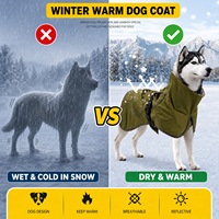 Manteau pour chien résistant aux températures extrêmes, imperméable, coupe-vent, combinaison d'hiver, protection complète pour le traîneau, la tempête de neige, réfléchissant