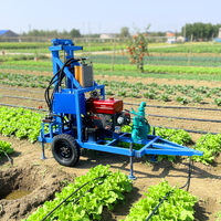 Machine de forage verticale et horizontale multifonctionnelle légère de 30 CV, 100 m, pour puits d'eau et sols