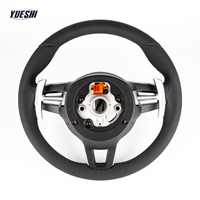 Volant en cuir noir multifonction en promotion pour Porsche Panamera Cayenne Macan 718 911 Boxster Cayman