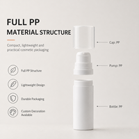 Mini flacon pompe cosmétique en PP 5ml 10ml 15ml, couleur personnalisée, emballage pour soins de la peau, crème pour les yeux, sérum, lotion, kit de voyage, OEM