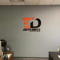 Signalétique d'entreprise intérieure, logo 3D, décoration murale, lettres en acrylique, enseigne de hall d'accueil