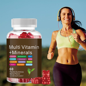 Gummies multivitaminées pour adultes OEM/ODM, minéraux, amélioration de la densité osseuse, soutien immunitaire et énergétique, complément à base de plantes pour hommes et femmes, 2 gummies - Product Image 1