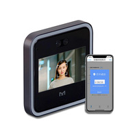Puerta corredera de oficina Software de gestión de nube Android Sistema de reconocimiento facial biométrico QR