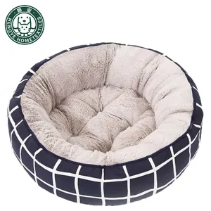 Köpek yatakları orta köpekler için ev yüksek yoğunluklu dolgu Polyester köpekler kafes Kennel