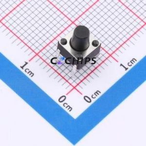 ZX-QC66-7.5CJ Tactile Switch Through hole Component THT-4P,6x6mm Switch Single Pole Single Throw Round Button 2.6N Through Hole - Product Image 1