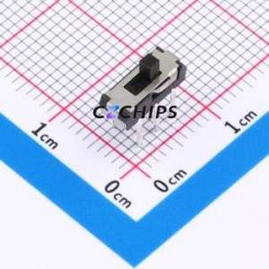 K3-2235D-F1 Slide Switch Through hole Component (THT) Switch Double Pole Double Throw Rectangle Pin Header PC Pin 9mm - Product Image 1