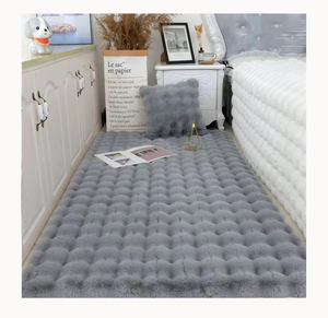 Tùy Chỉnh Mô Hình Fluffy Thỏ Lông Cạnh Giường Ngủ Thảm Giá Thấp Sang Trọng Polyester Sàn Mat Cho Nhà Hình Chữ Nhật Hình Dạng Khu Vực Thảm & Bộ - Product Image 3