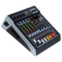 MC4 8 Profesional 4/8 Kanal 350W 500W Mixer Audio Metal Bertenaga dengan Efek Bawaan MP3 Bluetooth Mikrofon untuk Siaran Langsung