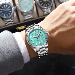 Relojes POEDAGAR de moda exquisita para hombre, reloj de pulsera de cuarzo de alta calidad, resistente al agua, luminoso, para negocios, con fecha, día de la semana, para hombre. - Product Image 3