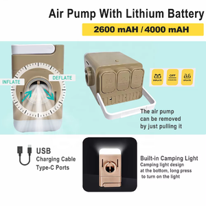 Colchón de Espuma Viscoelástica <span class=keywords><strong>Inflable</strong></span> de Látex Tamaño King con Bomba Integrada, Protector Ortopédico para Camping, Disponible Cerca de Mí - Product Image 3