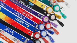 <b>Polyester</b> Sublimation Heat Transfer Printing Neck Keychain ID Card Badge Holder Custom <b>Lanyard</b> - Product Image 5