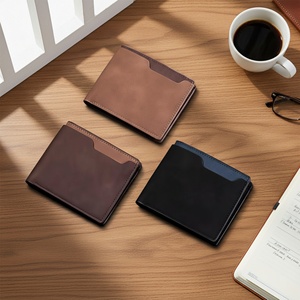 Carteras Cortas de Cuero para Hombre al por Mayor, Carteras con Múltiples Ranuras para Tarjetas, Monederos, Porta Tarjetas para Regalos de Cumpleaños - Product Image 1