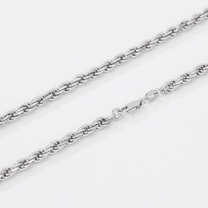 도매 925 스털링 실버 다이아몬드 컷 로프 체인 1.2mm 1.5mm 2mm 2.8mm 3.8mm 남녀 공용 목걸이 주얼리 - Product Image 3