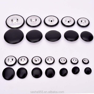 Đen PU Da Vải Bao Phủ Nút DIY May Quần Áo Phụ Kiện Cao Cấp Áo Khoác Áo Gió Sofa Mềm Mại Bao Phủ Các Nút - Product Image 4