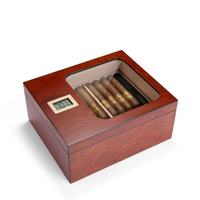 Caja de Madera MDF con Diseño de Pino y Chocolate para Cigarros, Protección Hidratante, Grabado Láser Disponible, Ideal para Ocasiones Especiales