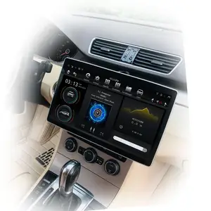 KD-1280 Tesla Model 12.8 Inci Android 9.0 Audio Dvd Mobil, Audio Mobil Universal 2din dengan Layar IPS 180 PX6 1920*1080 Radio Mobil