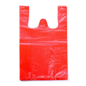 Bolsas de Plástico Rojas para Camisetas, Resistentes, Recicladas y de Materiales Nuevos de Polietileno, para Uso Comercial, Compras y Basura - Product Image 3