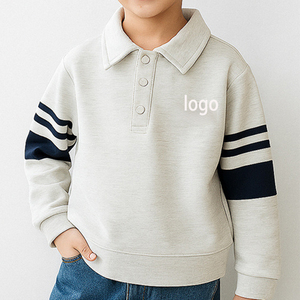 Camiseta Polo para Niños, Estilo Otoñal, Sudadera Cálida para Niños Grandes, Camiseta Interior - Product Image 4