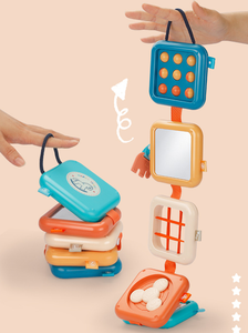 Nuevos juguetes, rompecabezas de música apilable ocupado, cubo inteligente sensorial, seis poliedros, Educación Temprana, entrenamiento de dedos, cubo sensorial ocupado - Product Image 3