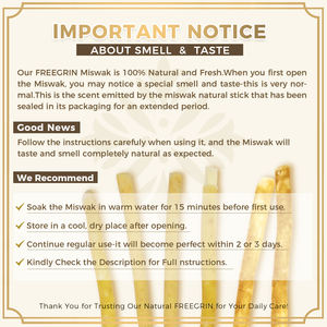 Brosse à dents Miswak FreeGrin - Brosse à dents traditionnelle Peelu - Pour des gencives et des dents saines - Saveurs naturelles/menthe/clove - Product Image 6