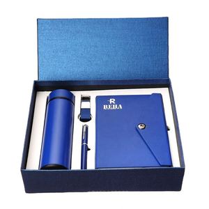 Ensemble cadeau d'affaires exécutif avec carnet, gourde isotherme et stylo avec clé USB pour clients VIP, coffret cadeau en carton rigide - Product Image 2