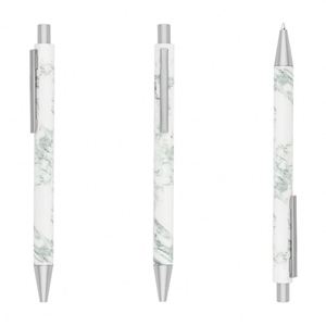 Bolígrafos de Metal con Patrón de Mármol y Logotipo Personalizado al por Mayor, con Detalles en Oro Rosa/Oro/Plata, Regalos Promocionales para Oficina - Product Image 3
