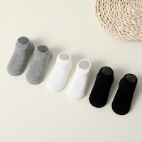 Chaussettes Bébé en Coton Mi-Hautes Noires, Blanches et Grises – Lot de 20 Paires – Ensemble Chaussettes Bébé – Vente en Gros
