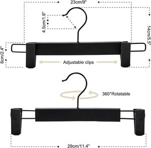 Nueva Percha de Plástico para Faldas y Pantalones con Pinzas, Antideslizante, Ecológica, Resistente, para Guardar Ropa en el Armario - Product Image 2